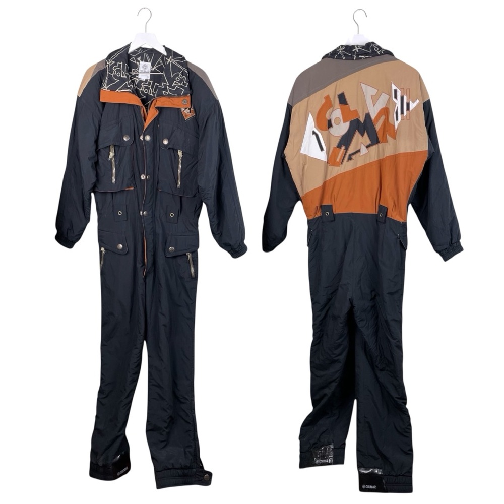 Vintage 80s 90s Colmar Art Snowsuit Size Medium Ski Snowboard Made in Italy